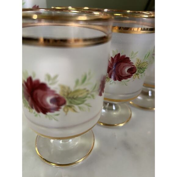 Hand Painted Decanter And 4 Glasses - Picture 4 of 8